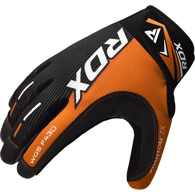 RDX F43 Vollfinger-Handschuhe für schweres Gewichtheben im Fitnessstudio