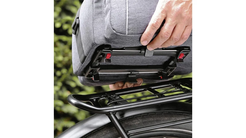 KLICKfix Rackpack Sport mit Uniklip 2 Gepäckträgertasche grau 12 L