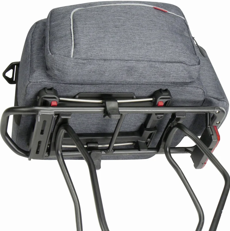 KLICKfix Rackpack Sport mit Uniklip 2 Gepäckträgertasche grau 12 L