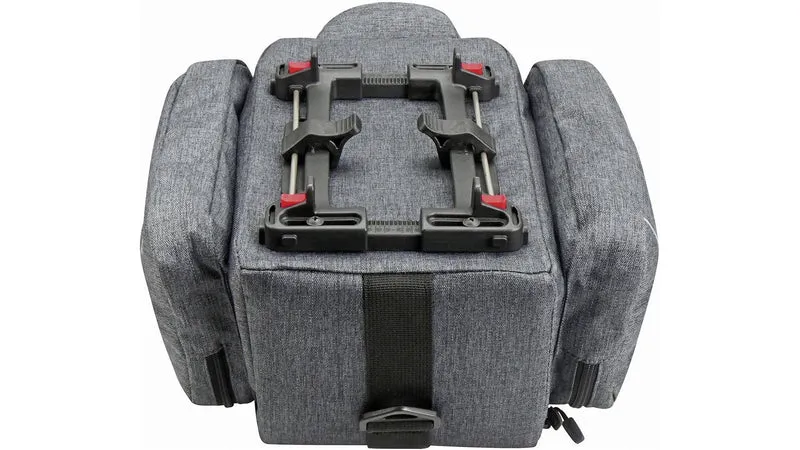 KLICKfix Rackpack Sport mit Uniklip 2 Gepäckträgertasche grau 12 L