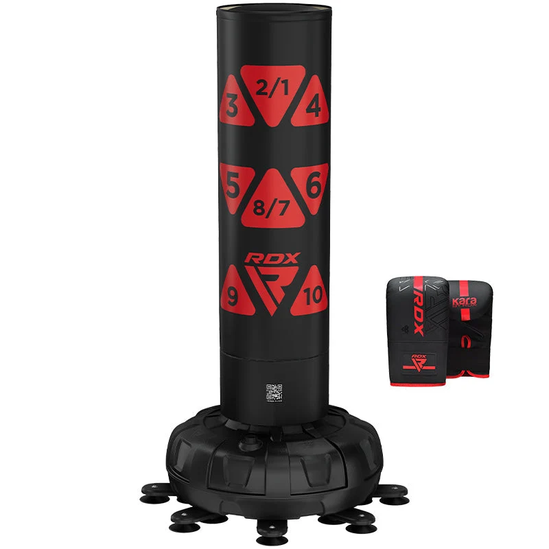 RDX KT Ronin 6ft Rot Freistehender Sandsack & Handpratzen Set