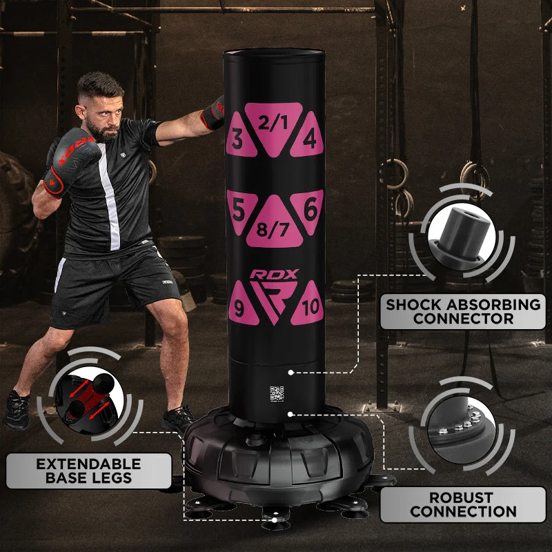 RDX KT Ronin 6ft Rosa Freistehender Sandsack & Handpratzen Set