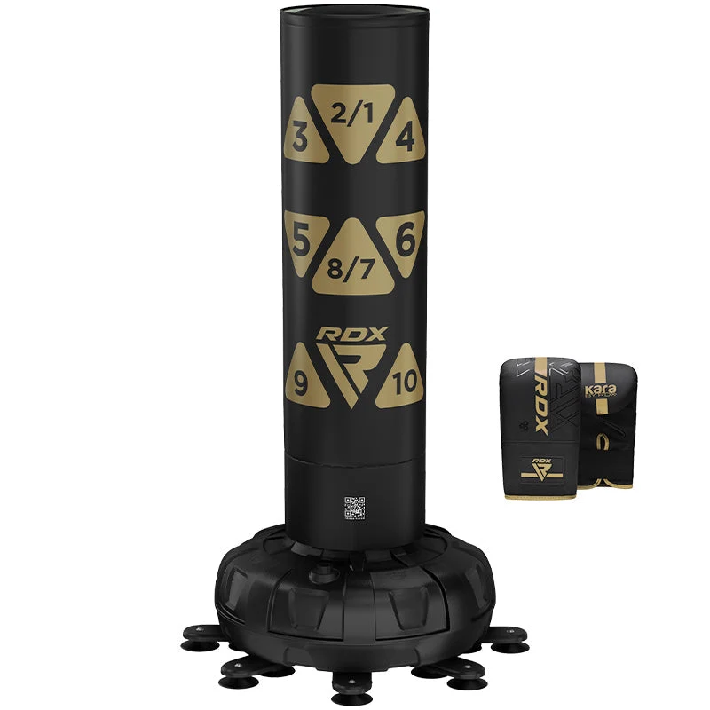 RDX KT Ronin 6ft Golden Freistehender Sandsack & Handpratzen Set