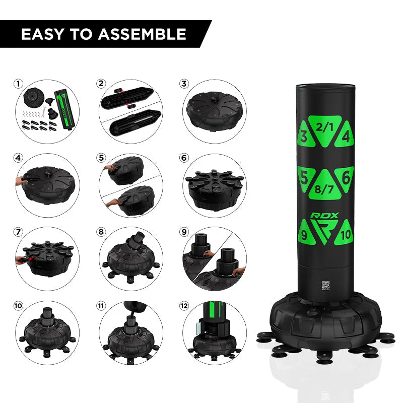 RDX KT Ronin 6ft Grn Freistehender Sandsack & Handpratzen Set