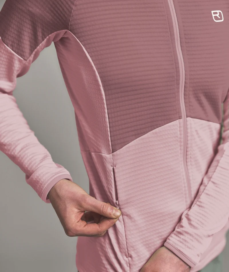 FLEECE LIGHT GRID HOODY W