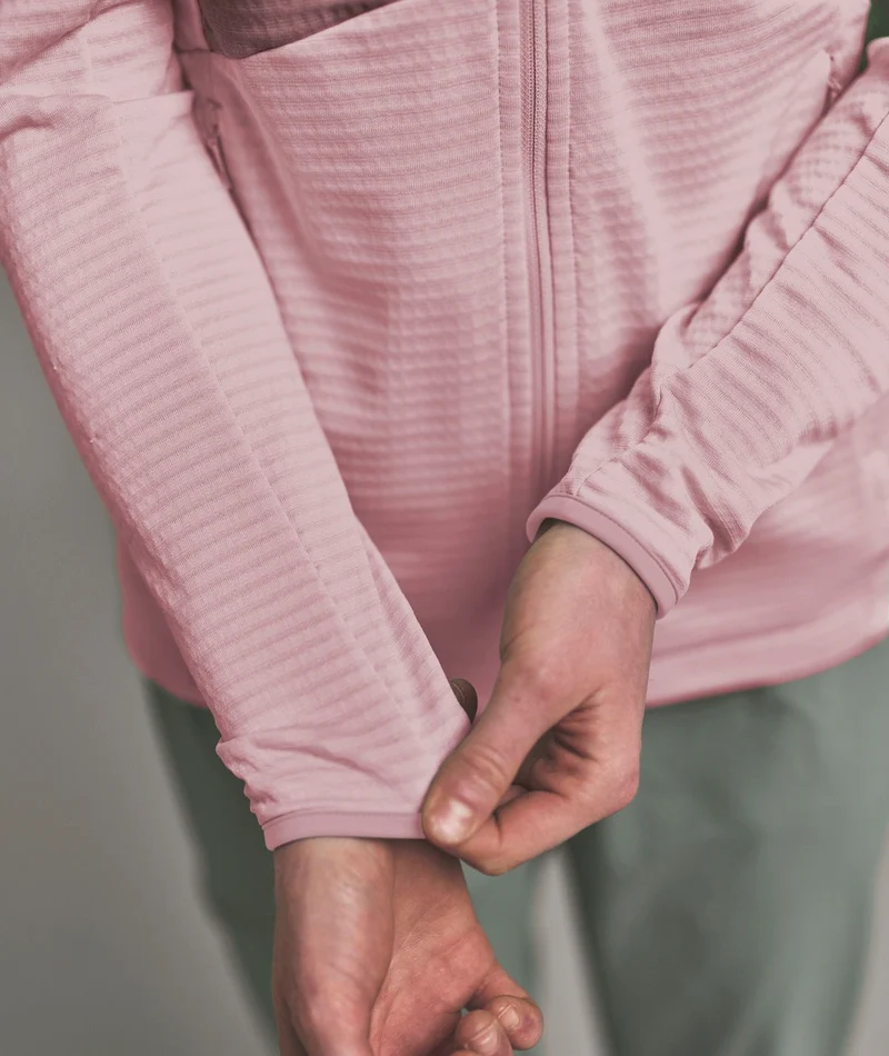 FLEECE LIGHT GRID HOODY W