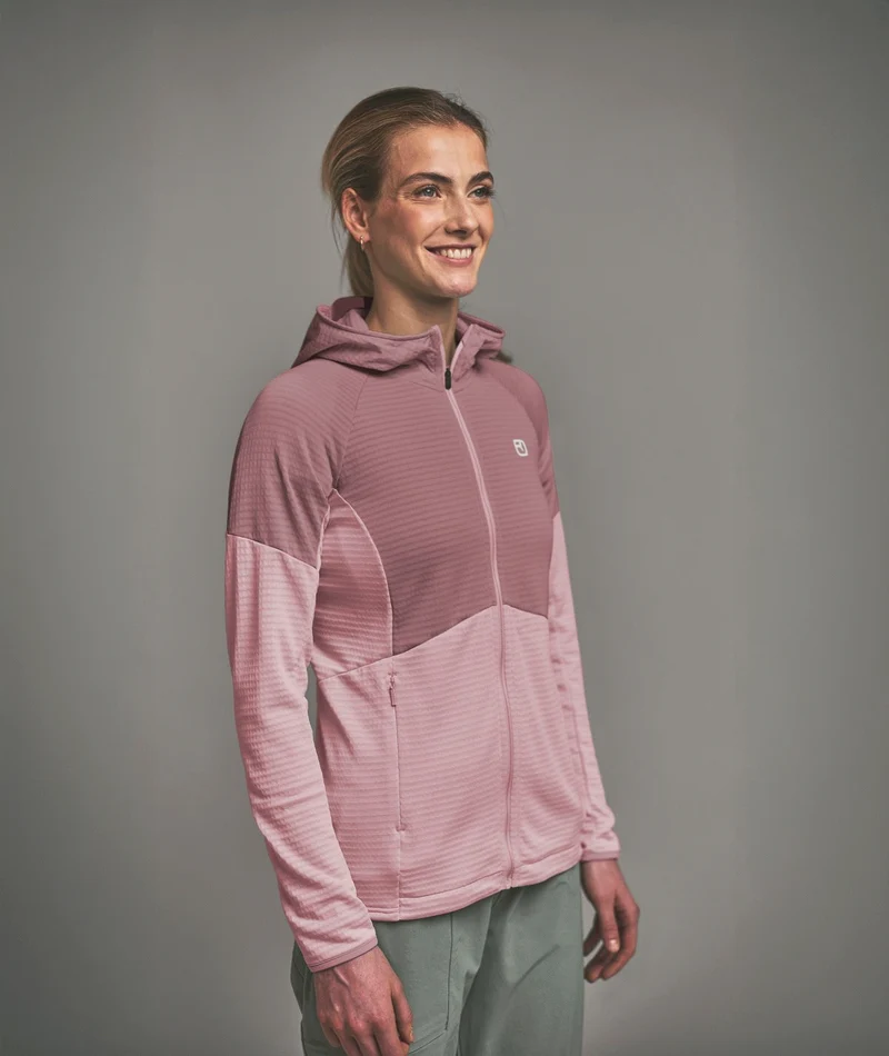 FLEECE LIGHT GRID HOODY W