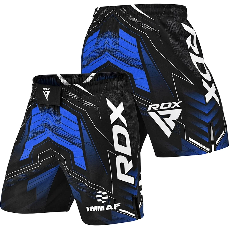 RDX IMMAF-zertifizierte MMA-Kampf- und Trainingsshorts in Blau