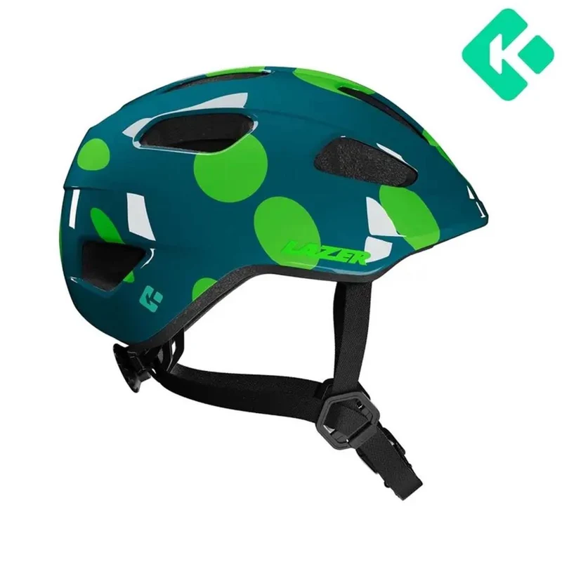 Lazer Helm Nutz 2.0 KinetiCore Kids & Junior Green Dots 50-56 cm