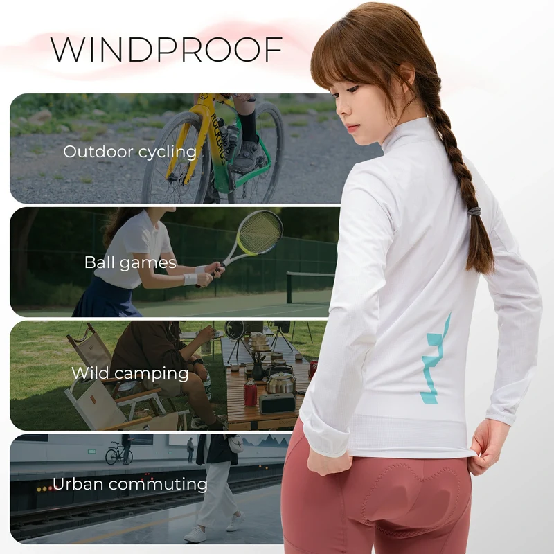 TVI Fahrradjacke Damen Atmungsaktiv Leicht, Windbreaker Frauen Radjacke