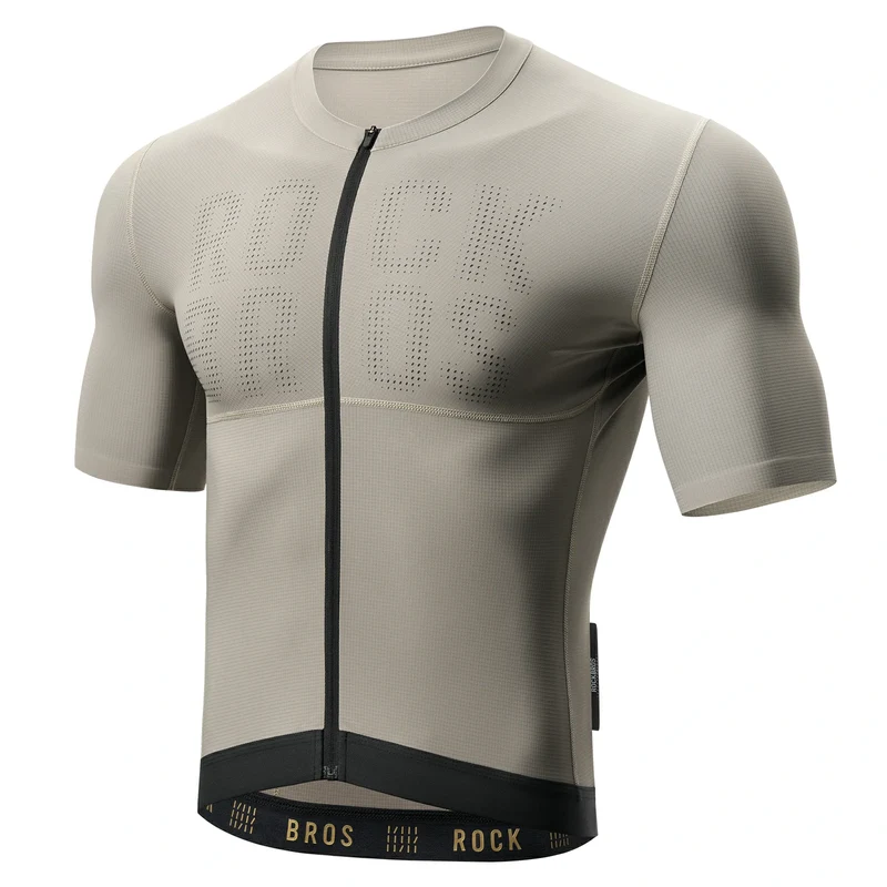 Radtrikot Kurzarm Herren, Atmungsaktives schnelltrocknendes Rennrad Trikot