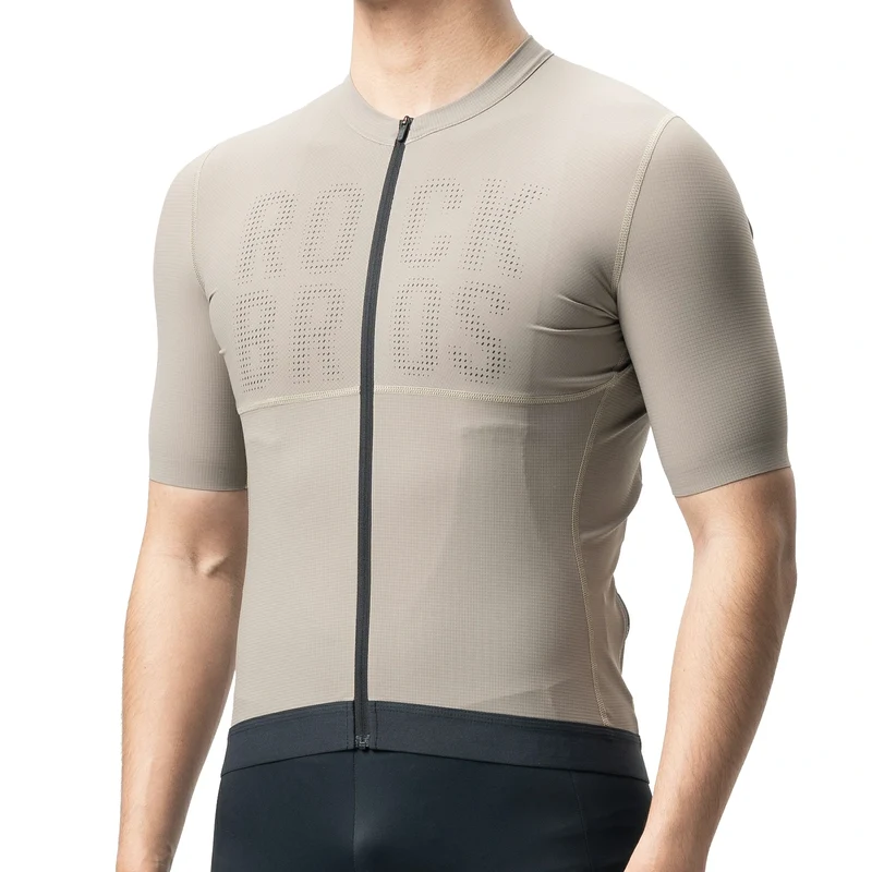 Radtrikot Kurzarm Herren, Atmungsaktives schnelltrocknendes Rennrad Trikot