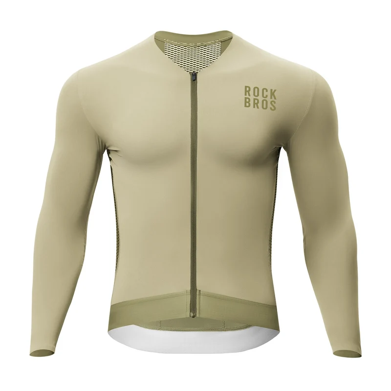 Fahrradtrikot Radtrikot Langarm Herren, Atmungsaktiv und Schnelltrocknend, Elastisches