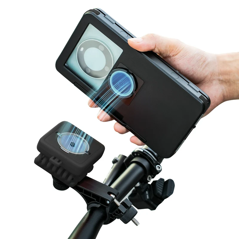 Fahrrad Handyhalterung Magnetische, 4,7–6,9 Zoll Smartphones, Lenkerhalterung 22,2–31,8 mm