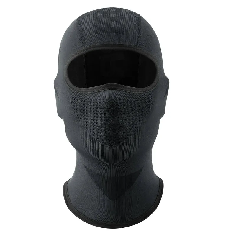 Sturmhaube Balaclava, Atmungsaktive Skimaske Schwarz-Grau