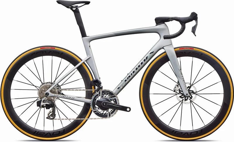 Specialized S-Works Tarmac SL9 AXS Rennrad Diamant 28" Satin Silver Dust/Gloss Chrome