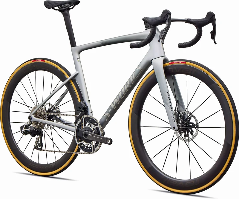 Specialized S-Works Tarmac SL9 AXS Rennrad Diamant 28" Satin Silver Dust/Gloss Chrome