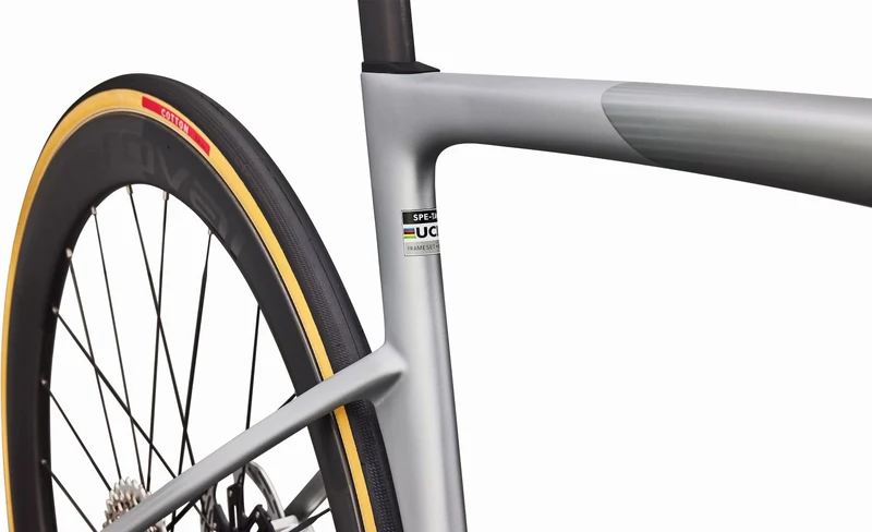 Specialized S-Works Tarmac SL9 AXS Rennrad Diamant 28" Satin Silver Dust/Gloss Chrome