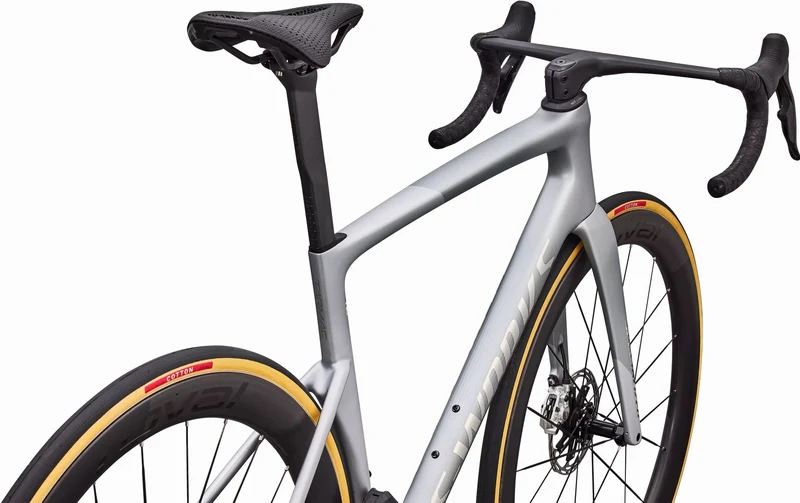 Specialized S-Works Tarmac SL9 AXS Rennrad Diamant 28" Satin Silver Dust/Gloss Chrome