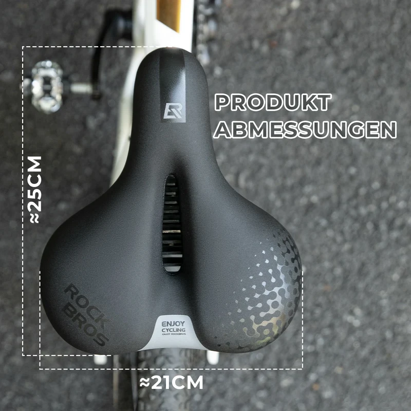 Bequemer Fahrradsattel, Ergonomisch Fahrrad Sattel Mit Druckentlastung & Belüftung, Hochdichter Schaumstoff, Doppelte Federung