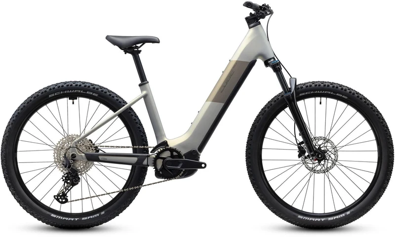 Cube Reaction Hybrid ONE 720 Wh E-Bike Hardtail Easy Entry 27,5" pearlsilver´n´chrome