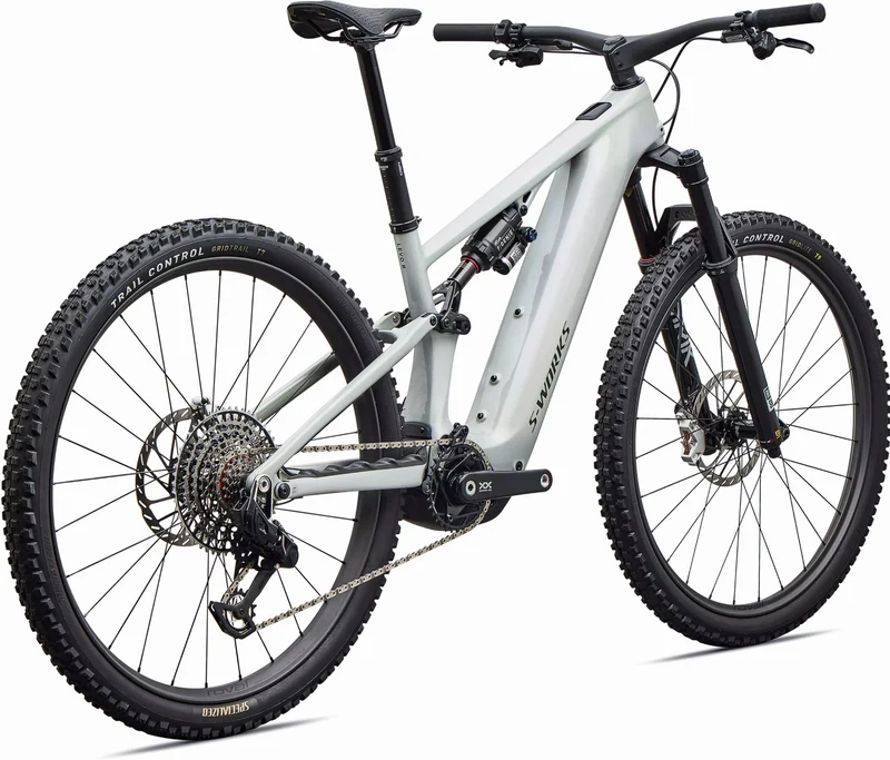 Specialized S-Works Turbo Levo R 900 Wh E-Bike Fully 29" Gloss Dolomite/Viavi Silver Green Pearl / Oak Green Metallic