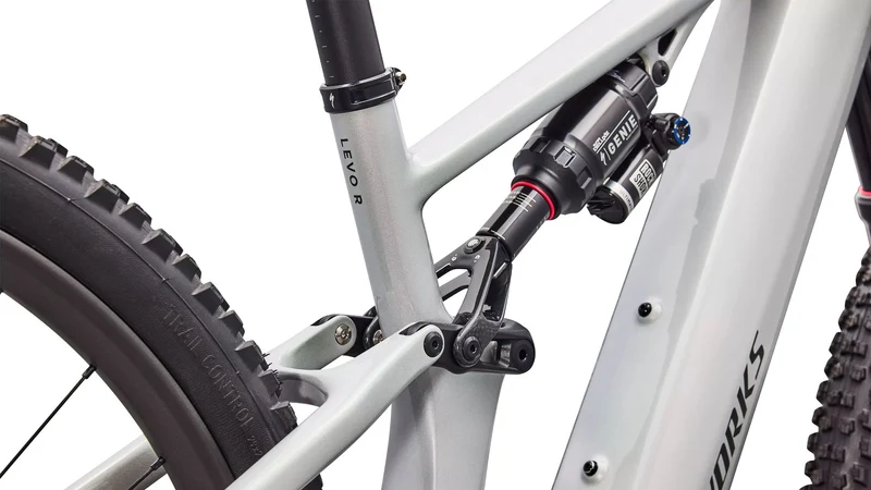 Specialized S-Works Turbo Levo R 900 Wh E-Bike Fully 29" Gloss Dolomite/Viavi Silver Green Pearl / Oak Green Metallic