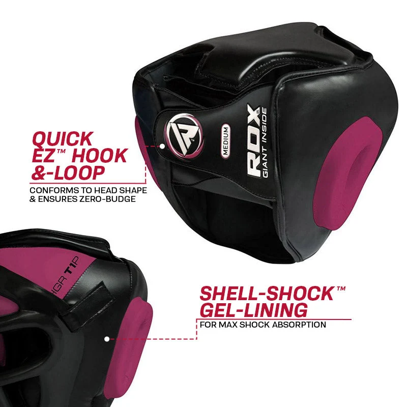 RDX T1 Pink Kopfschutz Mit Gesichtsschutzgitter