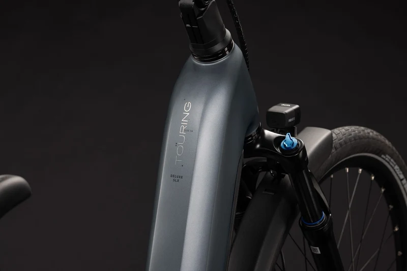 Cube Touring Hybrid Deluxe SLX 800 Wh E-Trekkingbike Easy Entry 28" slabgrey´n´chrome
