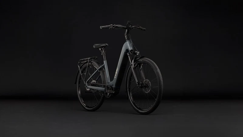 Cube Touring Hybrid Deluxe SLX 800 Wh E-Trekkingbike Easy Entry 28" slabgrey´n´chrome