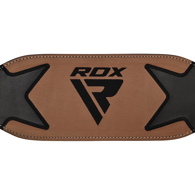 RDX Leder TrainingsGürtel 6 Zoll Gepolstert