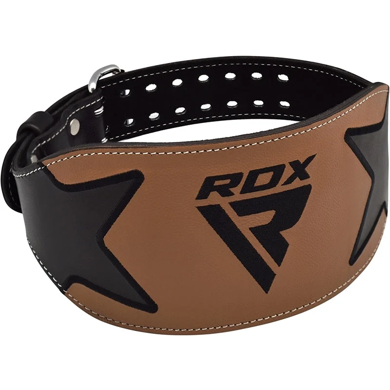 RDX Leder TrainingsGürtel 6 Zoll Gepolstert