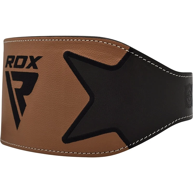 RDX Leder TrainingsGürtel 6 Zoll Gepolstert