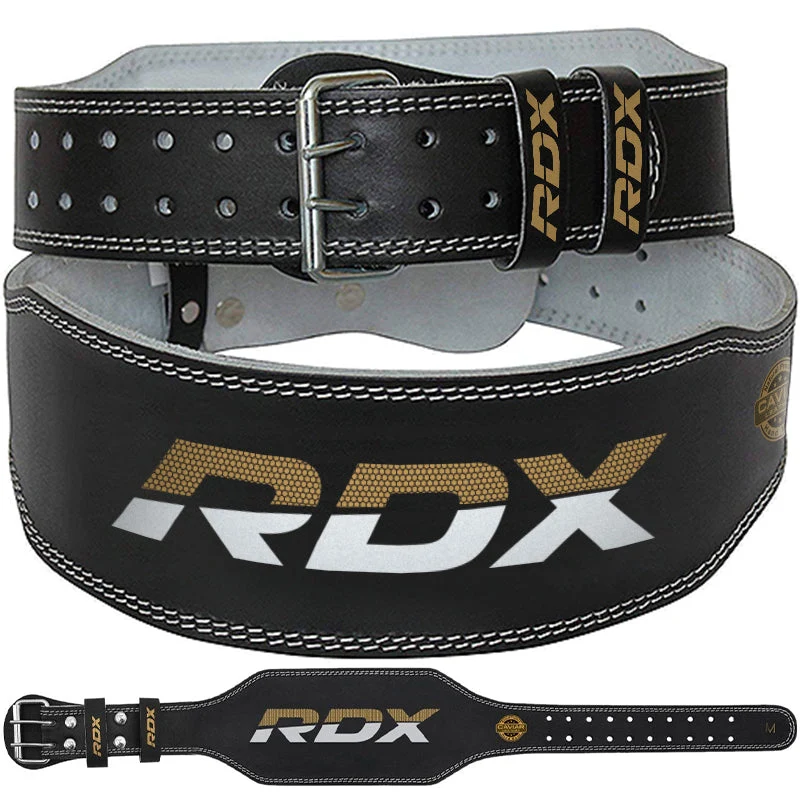 RDX 6-INCH LEDER GEWICHTHEBER FITNESS GYM BELT