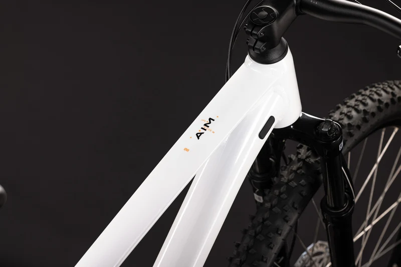 Cube Aim ONE MTB Hardtail Diamant metallicwhite´n´black