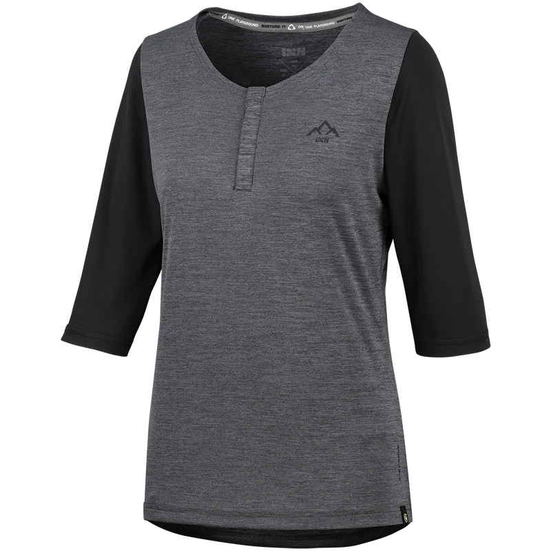 Carve X Women Henley graphit-solid black