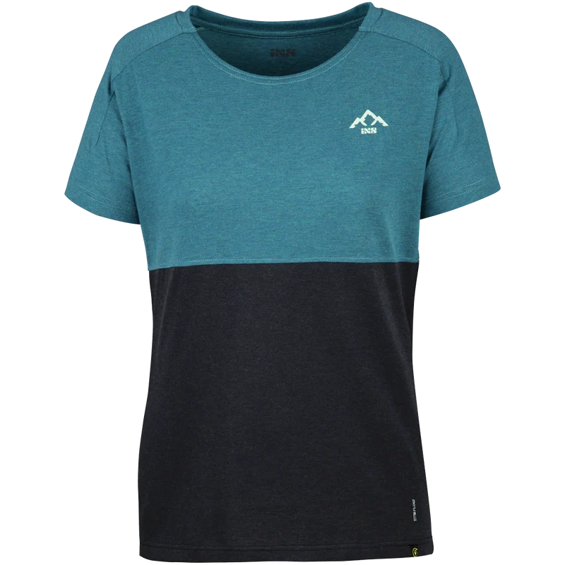 Flow Women Tech Tee Mountain everglade-schwarz