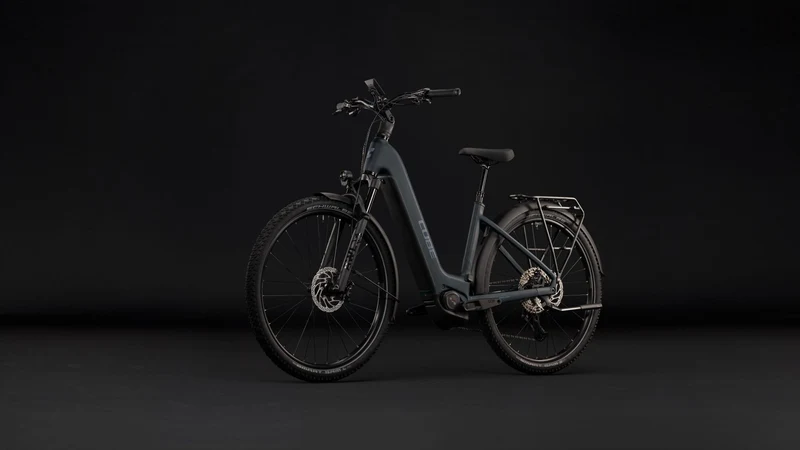 Cube Nuride Hybrid EXC 800 Wh E-Trekkingbike Easy Entry 28" coal´n´chrome