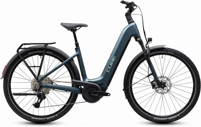 Cube Nuride Hybrid Pro 800 Wh E-Trekkingbike Easy Entry 28" deepteal´n´blue