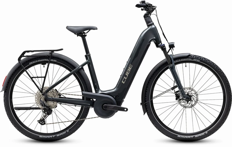 Cube Nuride Hybrid Performance 720 Wh E-Trekkingbike Easy Entry 28" shadowgrey´n´grey