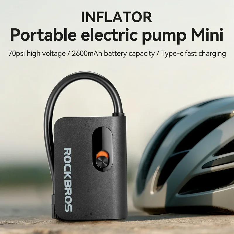Elektrische Fahrradpumpe 70 PSI L1