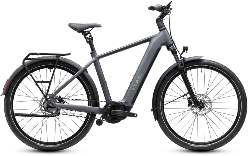 Cube Touring Hybrid Deluxe SLX 800 Wh E-Trekkingbike Diamant 28" slabgrey´n´chrome