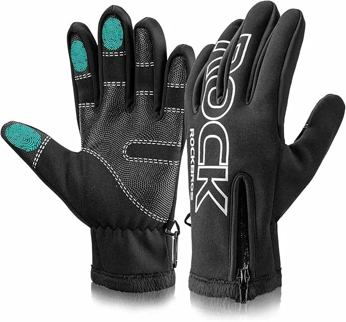 Winter Fahrradhandschuhe Touchscreen Winddicht Warm Wasserabweisend