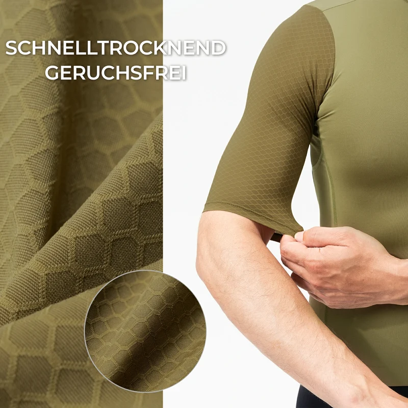 ROAD TO SKY Herren Radtrikot Kurzarm mit Taschen