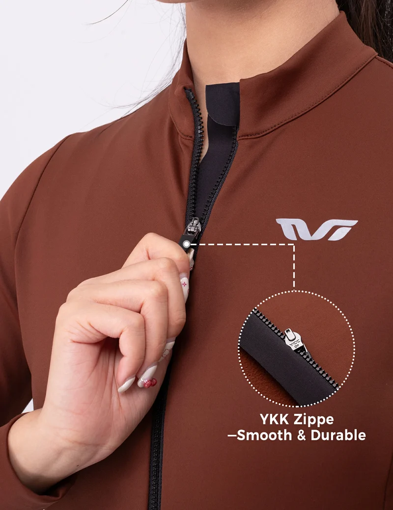 TVI Radtrikot Damen-Radsporttrikot Langarm Warm