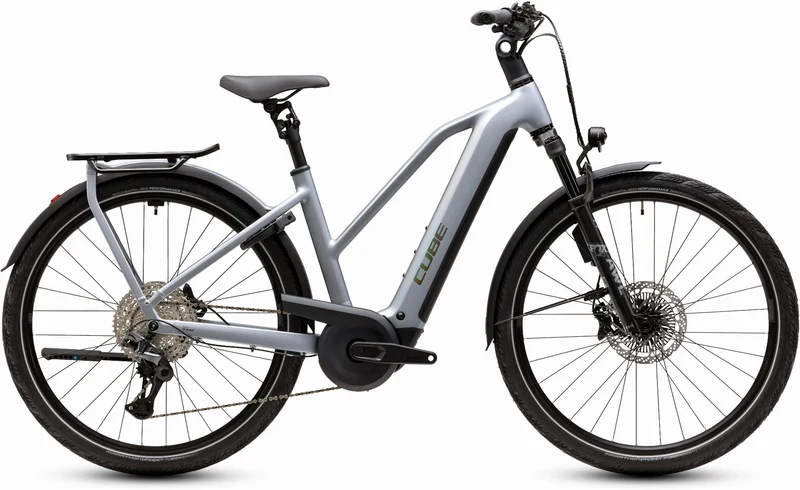 Cube Kathmandu Hybrid EXC 800 Wh E-Trekkingbike Trapeze 28" slategrey´n´chrome