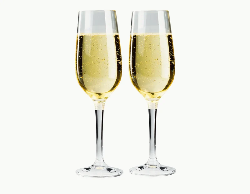 NESTING CHAMPAGNE FLUTE SET