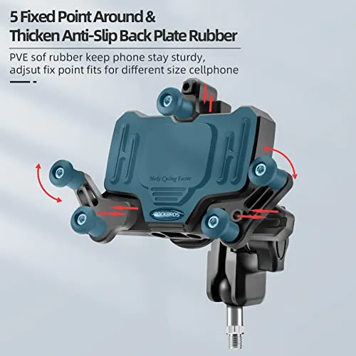 Handyhalterung Motorrad Universal Handyhalter Fahrrad für 4.9-7.3 Zoll Smartphone