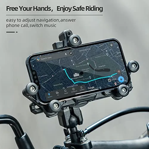 Handyhalterung Motorrad Universal Handyhalter Fahrrad für 4.9-7.3 Zoll Smartphone