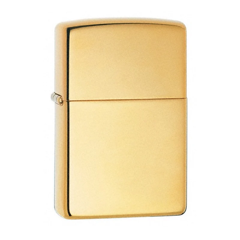 Zippo - Klassisches hochglanzpoliertes Messingfeuerzeug